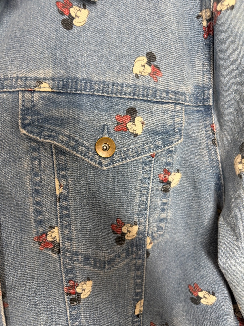 Disney Parks Minnie Mouse Denim Jacket XL - Picture 6 of 7